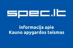Kauno apygardos teismas | spec.lt