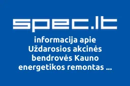 Uždarosios akcinės bendrovės Kauno energetikos remontas darbuotojų profesinė sąjunga | spec.lt