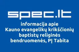 Kauno evangelikų krikščionių baptistų religinės bendruomenės, PĮ Tabita | spec.lt