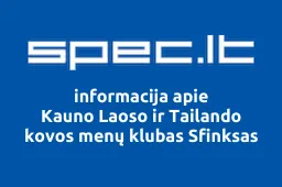 Kauno Laoso ir Tailando kovos menų klubas Sfinksas | spec.lt