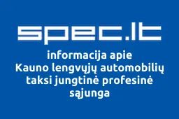 Kauno lengvųjų automobilių taksi jungtinė profesinė sąjunga | spec.lt