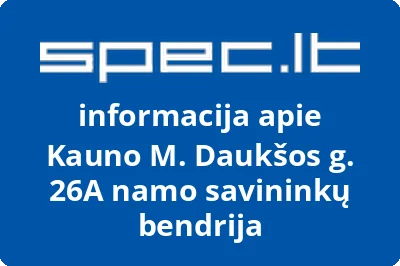 Kauno M. Daukšos g. 26A namo savininkų bendrija