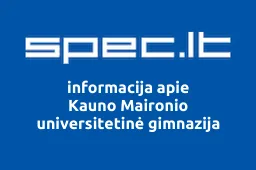 Kauno Maironio universitetinė gimnazija iliustracija