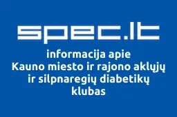 Kauno miesto ir rajono aklųjų ir silpnaregių diabetikų klubas | spec.lt