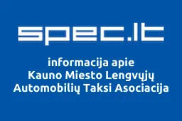 Kauno Miesto Lengvųjų Automobilių Taksi Asociacija | spec.lt