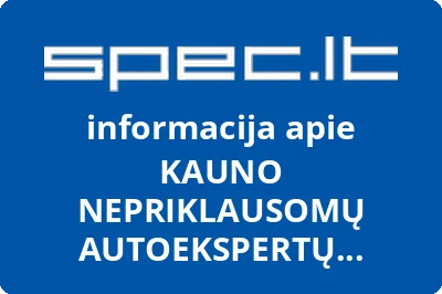 Kauno nepriklausomų autoekspertų biuras, UAB