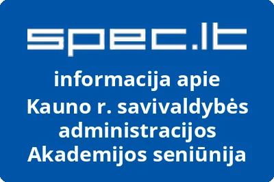 Kauno r. savivaldybės administracijos Akademijos seniūnija