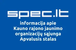 Kauno rajono jaunimo organizacijų sąjunga Apvalusis stalas iliustracija