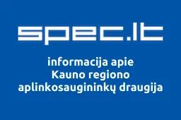Kauno regiono aplinkosaugininkų draugija iliustracija