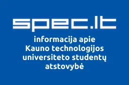 Kauno technologijos universiteto studentų atstovybė | spec.lt
