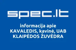 KAVALEDIS, kavinė, UAB KLAIPĖDOS ŽUVĖDRA iliustracija