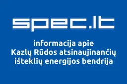 Kazlų Rūdos atsinaujinančių išteklių energijos bendrija | spec.lt