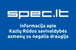Kazlų Rūdos savivaldybės asmenų su negalia draugija | spec.lt