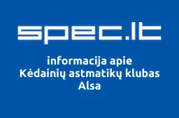Kėdainių astmatikų klubas Alsa | spec.lt