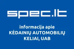 KĖDAINIŲ AUTOMOBILIŲ KELIAI, UAB
