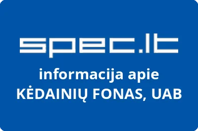 KĖDAINIŲ FONAS, UAB | spec.lt