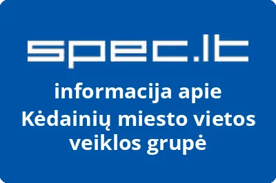 Kėdainių miesto vietos veiklos grupė | spec.lt