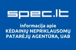 KĖDAINIŲ NEPRIKLAUSOMŲ PATARĖJŲ AGENTŪRA, UAB | spec.lt
