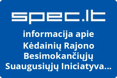 KĖDAINIŲ RAJONO BESIMOKANČIŲJŲ SUAUGUSIŲJŲ INICIATYVA TEZAURAS