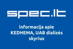 KEDHEMA, UAB dializės skyrius