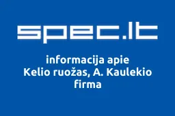 Kelio ruožas, A. Kaulekio firma | spec.lt