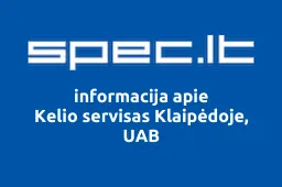 Kelio servisas Klaipėdoje, UAB | spec.lt