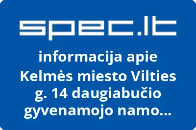 Kelmės miesto Vilties g. 14 daugiabučio gyvenamojo namo savininkų bendrija