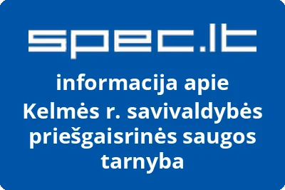Biudžetinė įstaiga Kelmės rajono priešgaisrinės saugos tarnyba