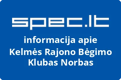 Kelmės rajono bėgimo klubas Norbas
