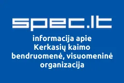Kerkasių kaimo bendruomenė, visuomeninė organizacija | spec.lt