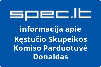 Kęstučio Skupeikos Komiso Parduotuvė Donaldas
