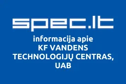KF VANDENS TECHNOLOGIJŲ CENTRAS, UAB iliustracija