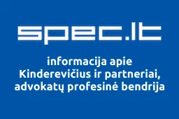 Kinderevičius ir partneriai, advokatų profesinė bendrija iliustracija