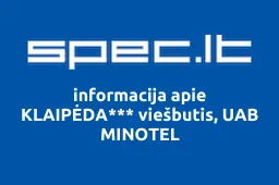 KLAIPĖDA*** viešbutis, UAB MINOTEL | spec.lt