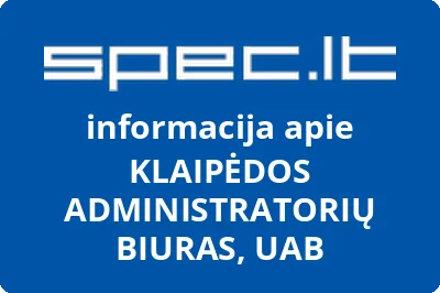 KLAIPĖDOS ADMINISTRATORIŲ BIURAS, UAB