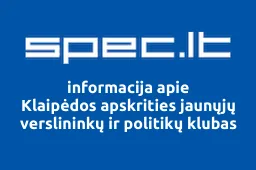 Klaipėdos apskrities jaunųjų verslininkų ir politikų klubas | spec.lt
