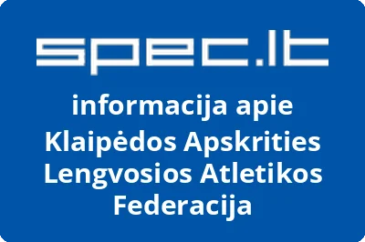 Klaipėdos apskrities lengvosios atletikos federacija