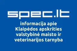 Klaipėdos apskrities valstybinė maisto ir veterinarijos tarnyba | spec.lt