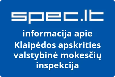 Klaipėdos apskrities valstybinė mokesčių inspekcija