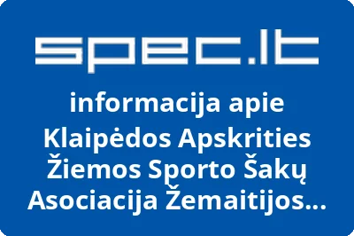 Klaipėdos apskrities žiemos sporto šakų asociacija Žemaitijos ledas