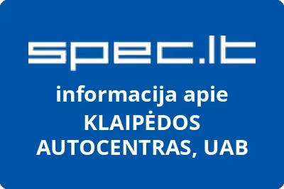 KLAIPĖDOS AUTOCENTRAS, UAB