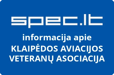 KLAIPĖDOS AVIACIJOS VETERANŲ ASOCIACIJA