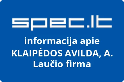 KLAIPĖDOS AVILDA, A. Laučio firma