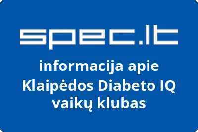Klaipėdos Diabeto IQ vaikų klubas | spec.lt