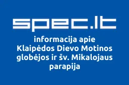 Klaipėdos Dievo Motinos globėjos ir šv. Mikalojaus parapija | spec.lt