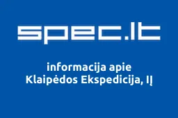 Klaipėdos Ekspedicija, IĮ | spec.lt