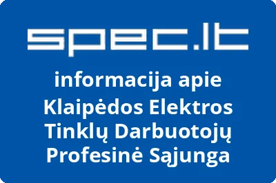 Klaipėdos Elektros Tinklų Darbuotojų Profesinė Sąjunga