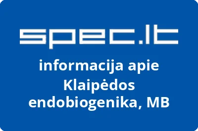 Klaipėdos endobiogenika, MB | spec.lt