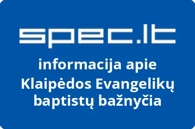 Klaipėdos Evangelikų baptistų bažnyčia