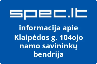 Klaipėdos g. 104ojo namo savininkų bendrija